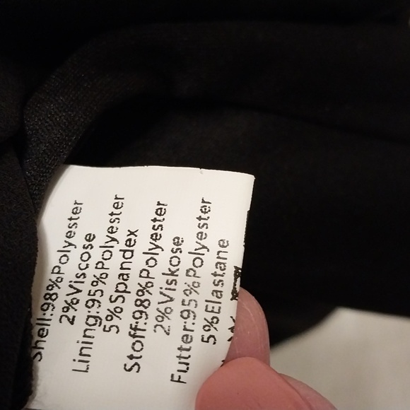 NWT Grace Karin black dress w/sheer overlay & 3/4 slit sleeves size L - Picture 9 of 9